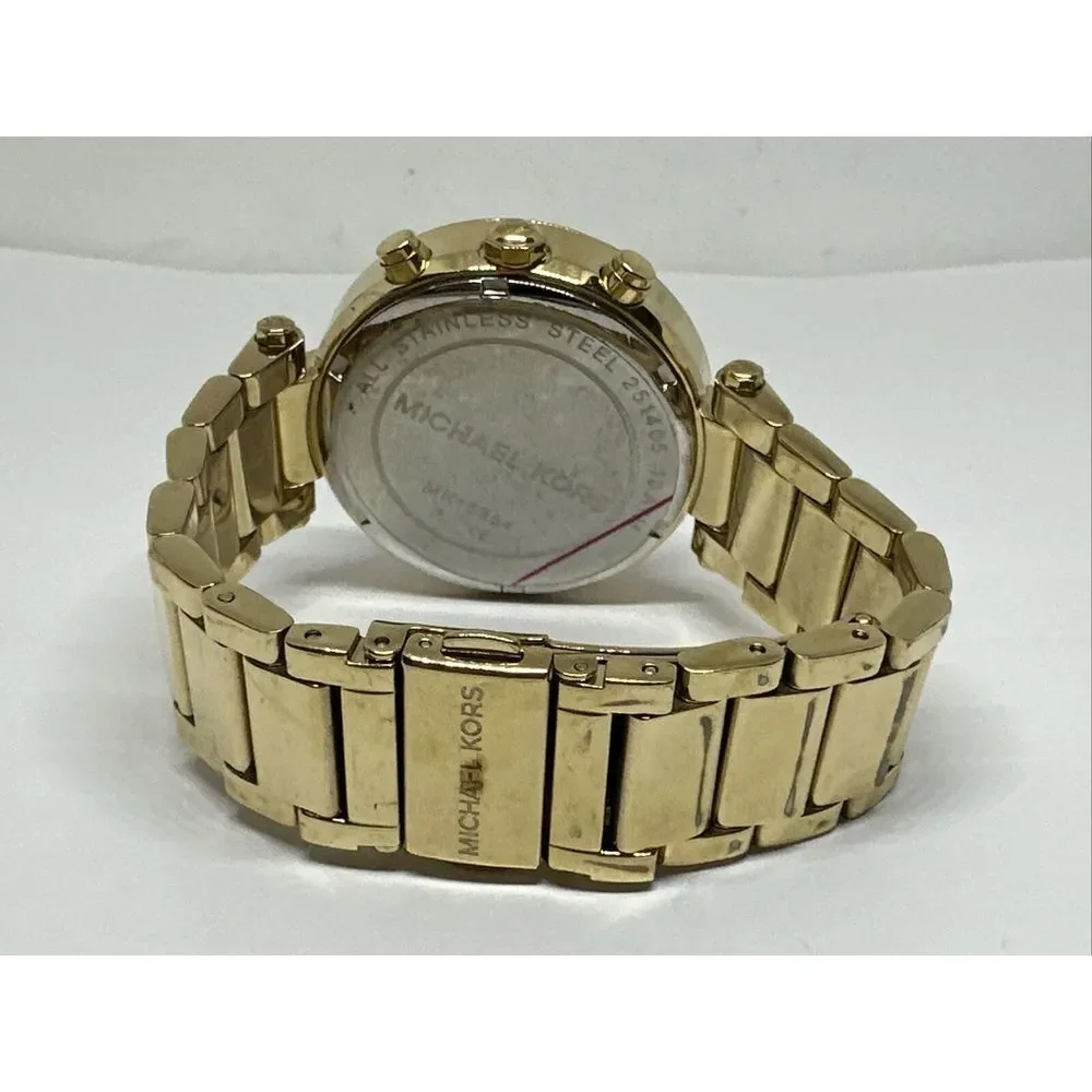 Michael Kors Parker MK5354 Women's Gold Stainless Steel Analog Dial Watch NUL1